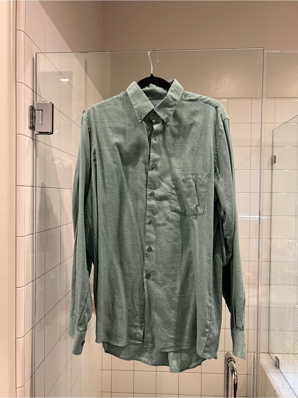 Van Heusen Sage Green Button-Down Shirt